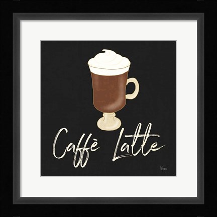 Framed Fresh Coffee Caffe Latte Print