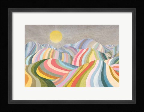 Framed Hills Roll On Print