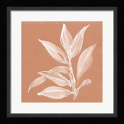 Framed Leaf Study I Pheasant Print