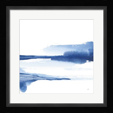 Framed Classic Blue II Print