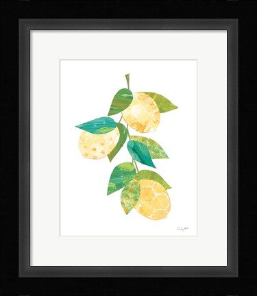 Framed Summer Lemons II Print