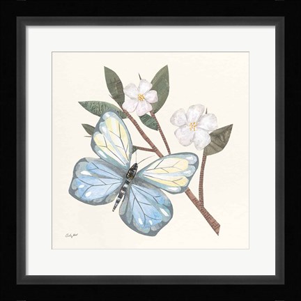 Framed In the Garden Butterfly Print