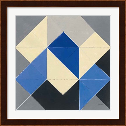 Framed Triangles IV Print