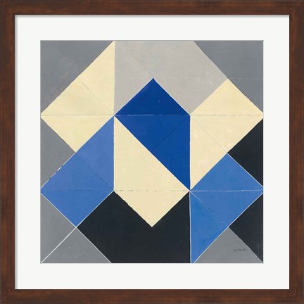 Framed Triangles IV Print