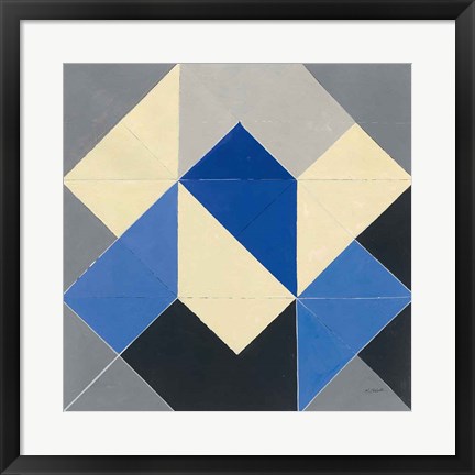 Framed Triangles IV Print