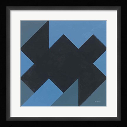 Framed Triangles II Print