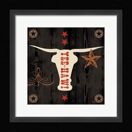 Framed Saddle Up Icon IV Print