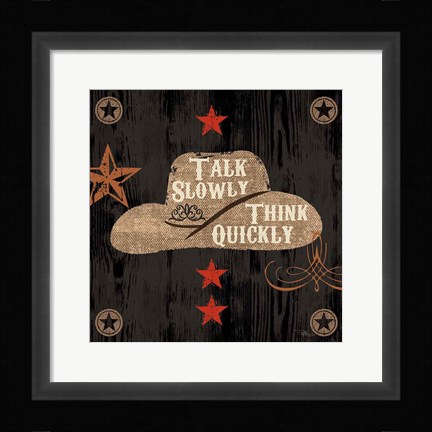 Framed Saddle Up III Print