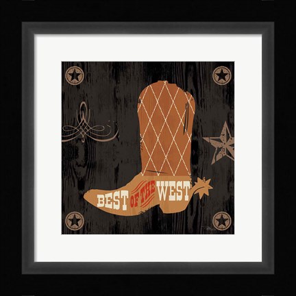 Framed Saddle Up II Print