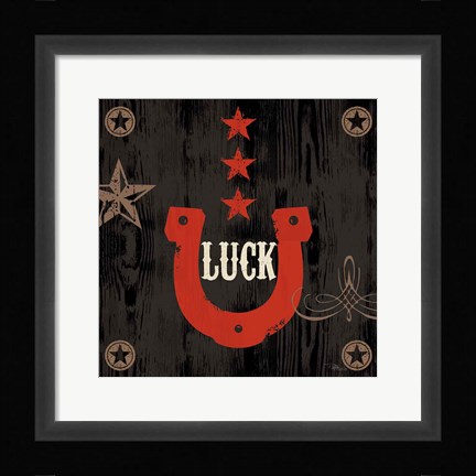 Framed Saddle Up Icon I Print