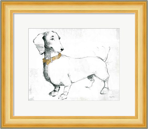 Framed Clio Gold Accent Eyes Print