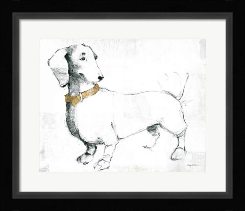 Framed Clio Gold Accent Eyes Print