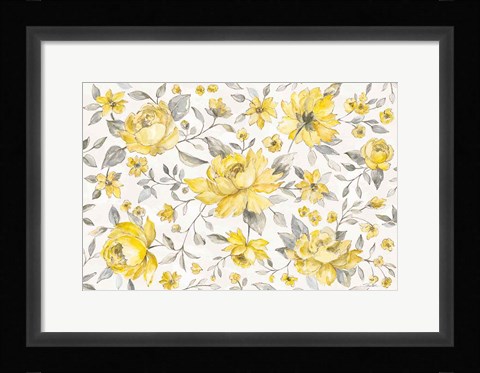 Framed Sunny Roses IV Print