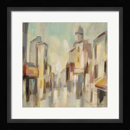 Framed Pastel Street I Print