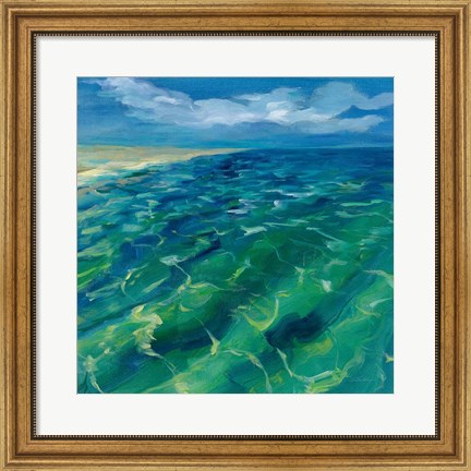 Framed Sunny Sea Reflections Print