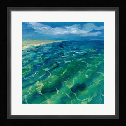 Framed Sunny Sea Reflections Print