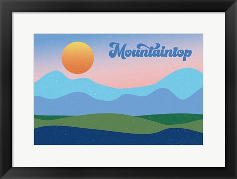 Framed Mountaintop Print