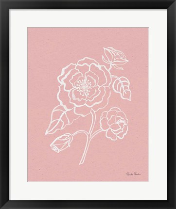 Framed Joyful Peonies IV Pink Print