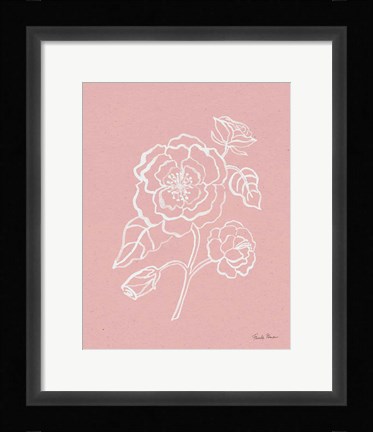Framed Joyful Peonies IV Pink Print