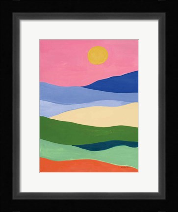 Framed Desert Landscape II Print