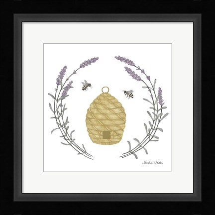 Framed Happy to Bee Home II Yellow Print