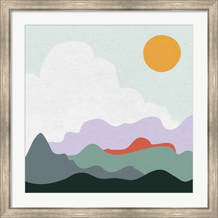 Framed Mountainous I Print