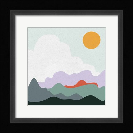 Framed Mountainous I Print