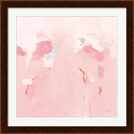Framed Splash Pink Print
