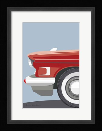 Framed American Vintage Car III Print