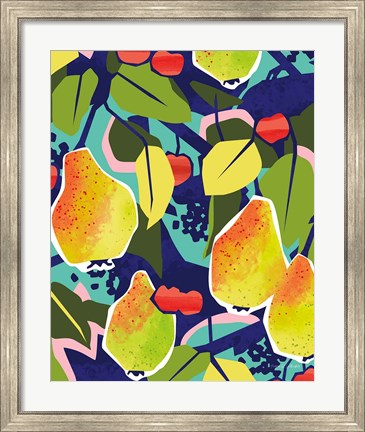 Framed Cherry Berry Pear Print