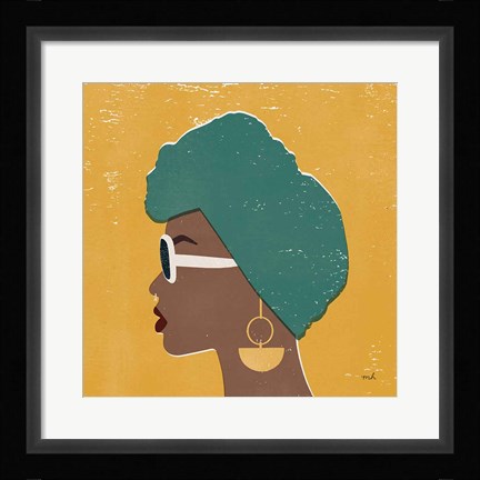 Framed Kenya Couture II Bright Print