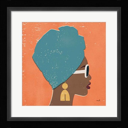 Framed Kenya Couture I Bright Print