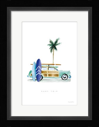 Framed Surf Days I Print