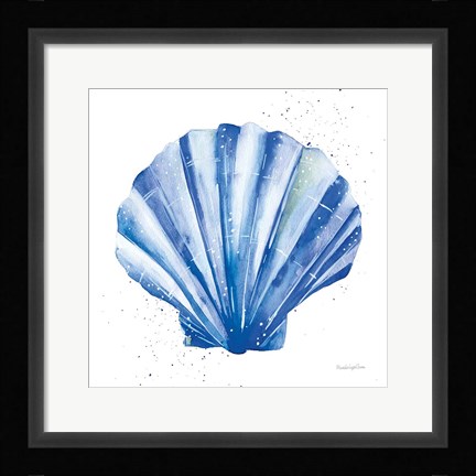 Framed Scallop Shell Sq Print