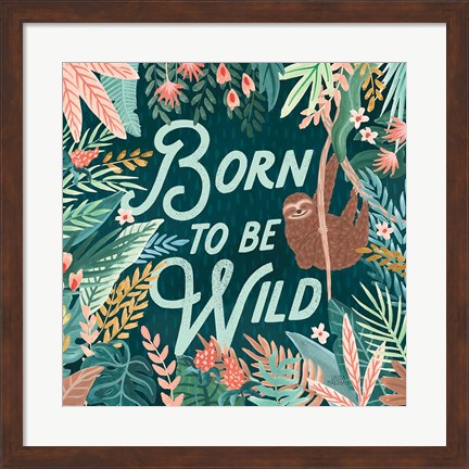 Framed Jungle Hangout II Born to be Wild Print
