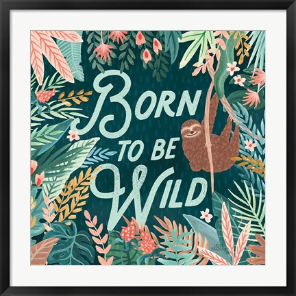 Framed Jungle Hangout II Born to be Wild Print