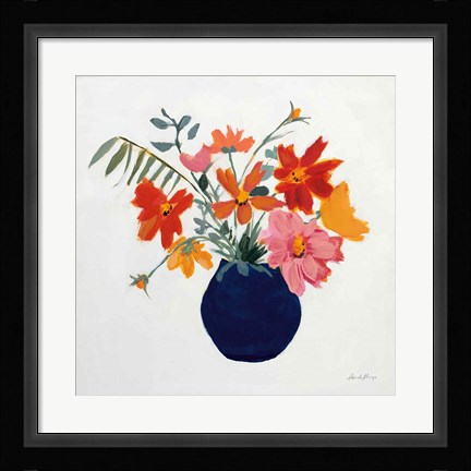 Framed Simplicity Bouquet II Leaves Print