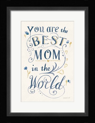 Framed May Flowers Mothers Day Print