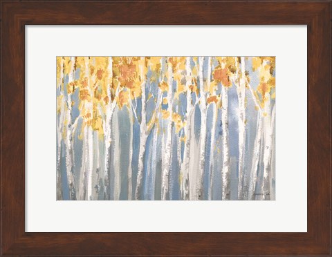 Framed Golden Birches Spice Print