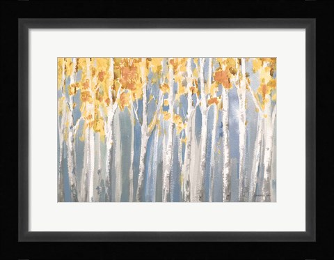 Framed Golden Birches Spice Print