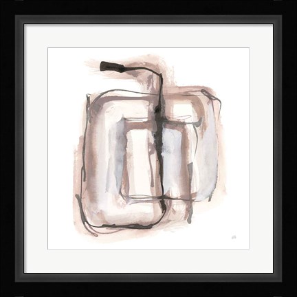 Framed Lost in Squares II Print