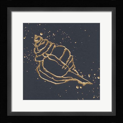 Framed Gold Conch III Print