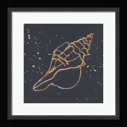 Framed Gold Conch II Print