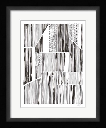 Framed Lined Up III Print