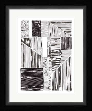 Framed Lined Up II Print