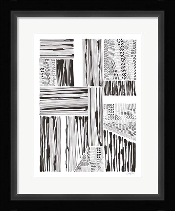 Framed Lined Up I Print