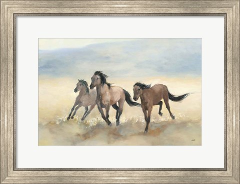 Framed Wild Mustangs Print