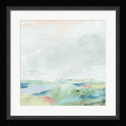 Framed Blue Horizon Sq II Print