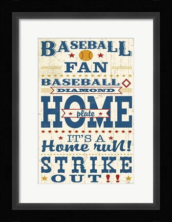 Framed Sports Lovers II Red v2 Print