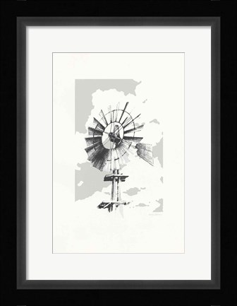 Framed Texas Wind Neutral Print